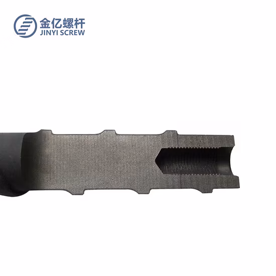 Tungsten Coating Hvof Screw and Barrel for 65% Glass Fiber Filling Highly Abbrasive Plastics Processing